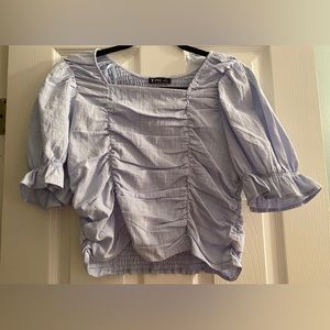 Smocked Puff Sleeve Crop top